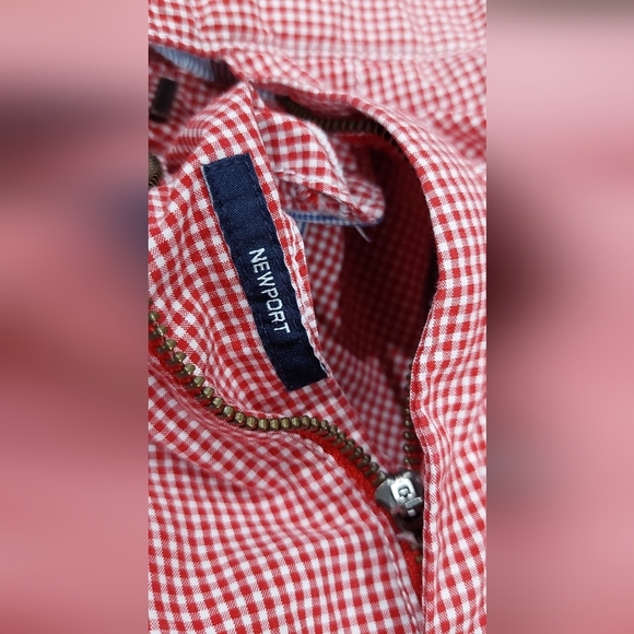 DANIEL CREMIEUX Newport Men's 100% COTTON SHORTS Red Checkered Preppy Pant Sz 38 - Picture 3 of 11